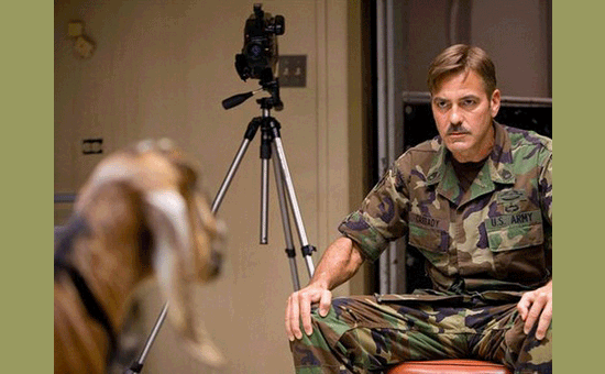 Clooney nella scena apice del film